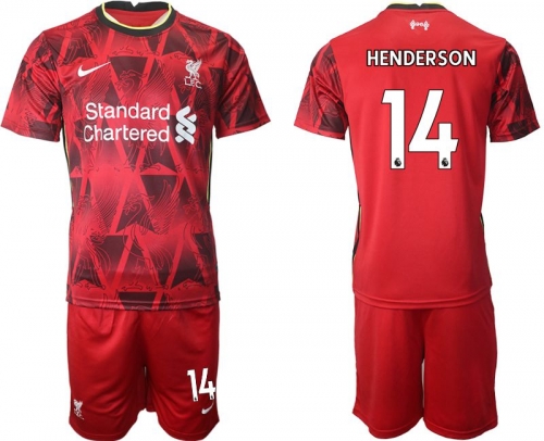 Men 2021-2022 Club Liverpool home red 14 Nike Soccer Jersey