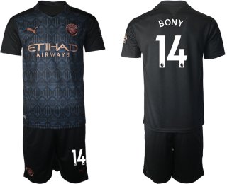 Men 2020-2021 club Manchester City away 14 black Soccer Jerseys