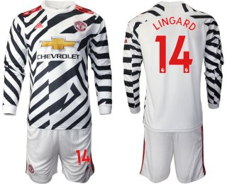 2021 Men Manchester united away long sleeve 14 soccer jerseys