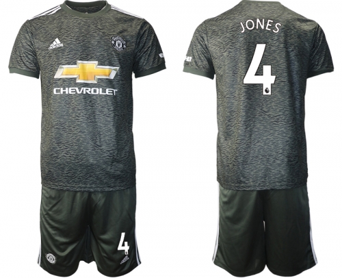 Men 2020-2021 club Manchester United away 4 black Soccer Jerseys