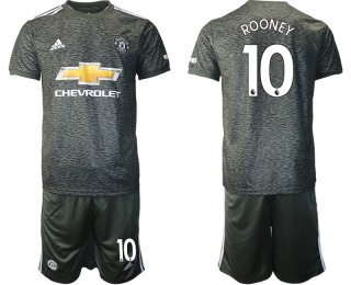 Men 2020-2021 club Manchester United away 10 black Soccer Jerseys