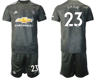 Men 2020-2021 club Manchester United away 23 black Soccer Jerseys