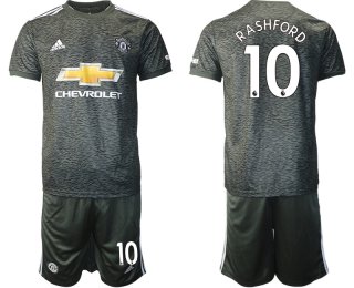 Men 2020-2021 club Manchester United away 10 black Soccer Jerseys1