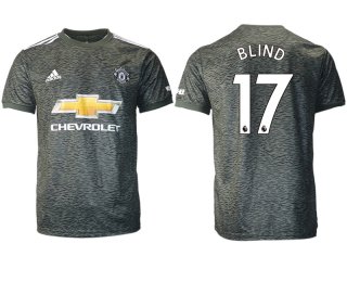 Men 2020-2021 club Manchester United away aaa version 17 black Soccer Jerseys