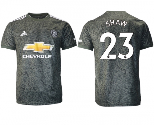 Men 2020-2021 club Manchester United away aaa version 23 black Soccer Jerseys