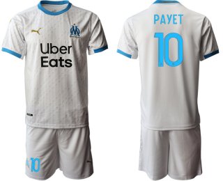 Men 2020-2021 club Marseille home grey 10 Soccer Jerseys