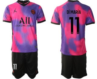 Men 2020-2021 Club Paris St German away purple 11 Soccer Jersey