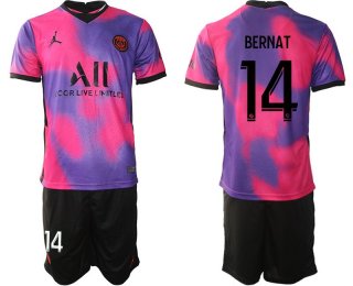 Men 2020-2021 Club Paris St German away purple 14 Soccer Jersey