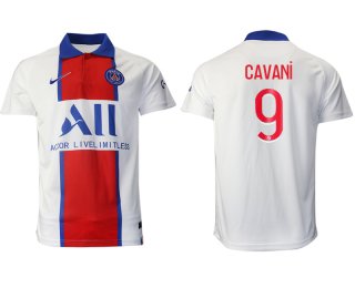 Men 2020-2021 club Paris St German away aaa version 9 white Soccer Jerseys