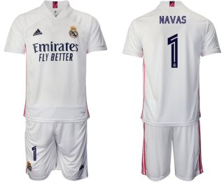 Men 2020-2021 club Real Madrid home 1 white Soccer Jerseys