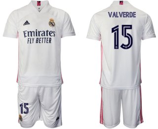 Men 2020-2021 club Real Madrid home 15 white Soccer Jerseys