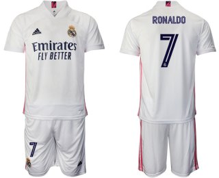 Men 2020-2021 club Real Madrid home 7 white Soccer Jerseys1