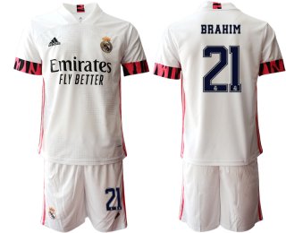 Men 2020-2021 club Real Madrid home 21 white Soccer Jerseys1