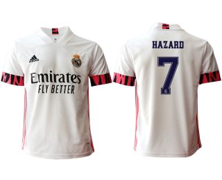 Men 2020-2021 club Real Madrid home aaa version 7 white Soccer Jerseys