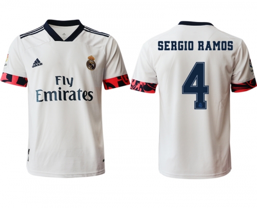 Men 2020-2021 club Real Madrid home aaa version 4 white Soccer Jerseys2