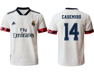 Men 2020-2021 club Real Madrid home aaa version 14 white Soccer Jerseys2