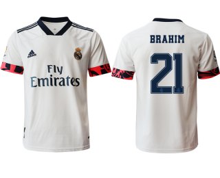 Men 2020-2021 club Real Madrid home aaa version 21 white Soccer Jerseys2