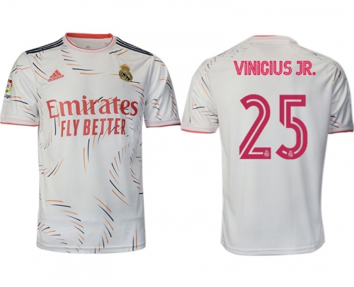 Men 2021-2022 Club Real Madrid home aaa version white 25 Adidas Soccer Jersey