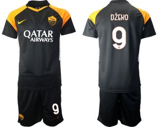 Men 2020-2021 club Rome away 9 black Soccer Jerseys