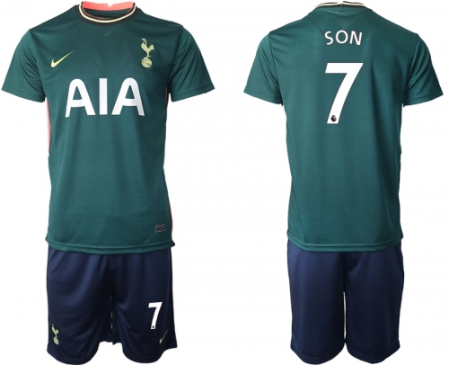 Men 2020-2021 club Tottenham away 7 green Soccer Jerseys