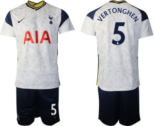 Men 2020-2021 club Tottenham home 5 white Soccer Jerseys