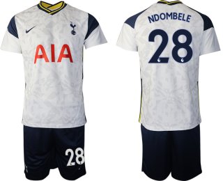 Men 2020-2021 club Tottenham home 28 white Soccer Jerseys