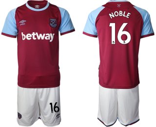 Men 2020-2021 club West Ham United home 16 red Soccer Jerseys