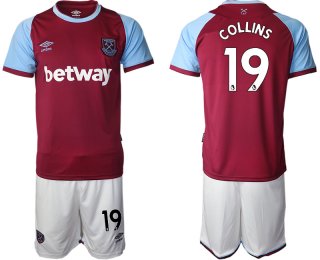 Men 2020-2021 club West Ham United home 19 red Soccer Jerseys