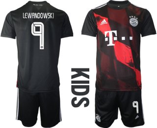 2021 Bayern Munich away youth 9 soccer jerseys