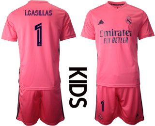 Youth 2020-2021 club Real Madrid away 1 pink Soccer Jerseys