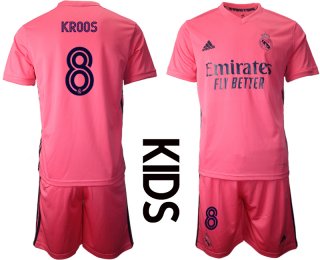 Youth 2020-2021 club Real Madrid away 8 pink Soccer Jerseys