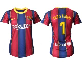 Women 2020-2021 Barcelona home aaa version 1 red Soccer Jerseys