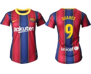 Women 2020-2021 Barcelona home aaa version 9 red Soccer Jerseys