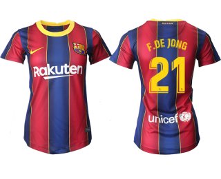 Women 2020-2021 Barcelona home aaa version 21 red Soccer Jerseys