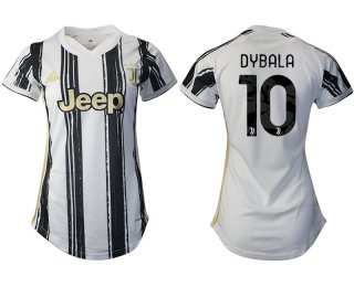 Women 2020-2021 Juventus home aaa version 10 white Soccer Jerseys