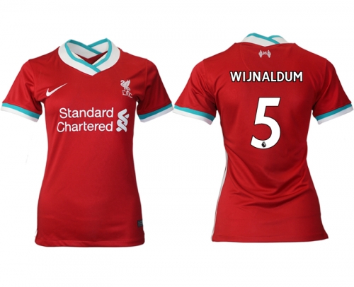 Women 2020-2021 Liverpool home aaa version 5 red Soccer Jerseys