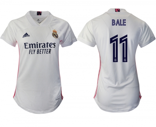 Women 2020-2021 Real Madrid home aaa version 11 white Soccer Jerseys1