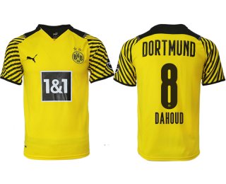 Men 2021-2022 Club Borussia Dortmund home yellow aaa version 8 Soccer Jersey