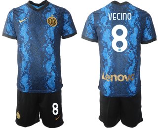 Men 2021-2022 Club Inter Milan home blue 8 Nike Soccer Jersey