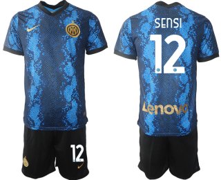 Men 2021-2022 Club Inter Milan home blue 12 Nike Soccer Jersey