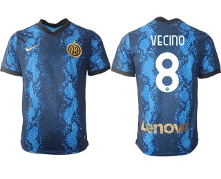 Men 2021-2022 Club Inter Milan home blue aaa versio 8 Nike Soccer Jersey