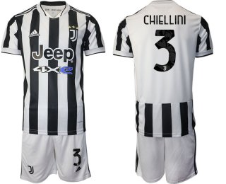 Men 2021-2022 Club Juventus home white 3 Adidas Soccer Jerseys