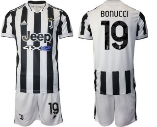 Men 2021-2022 Club Juventus home white 19 Adidas Soccer Jerseys