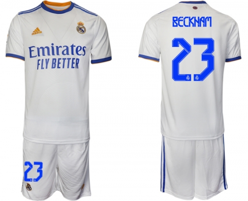 Men 2021-2022 Club Real Madrid home white 23 Soccer Jerseys1