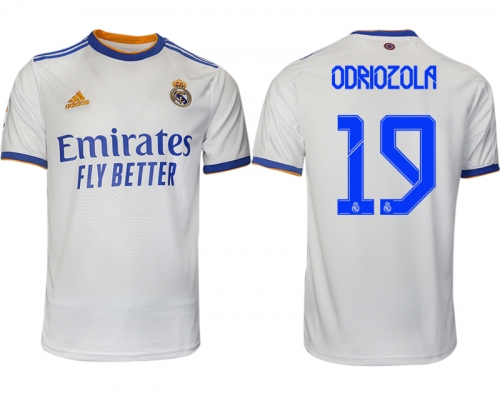 Men 2021-2022 Club Real Madrid home aaa version white 19 Soccer Jerseys