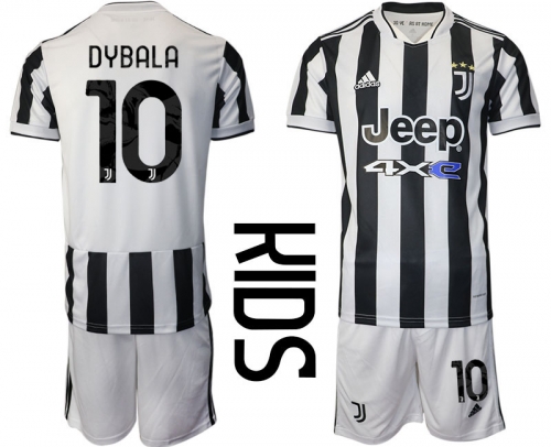 Youth 2021-2022 Club Juventus home white 10 Adidas Soccer Jersey