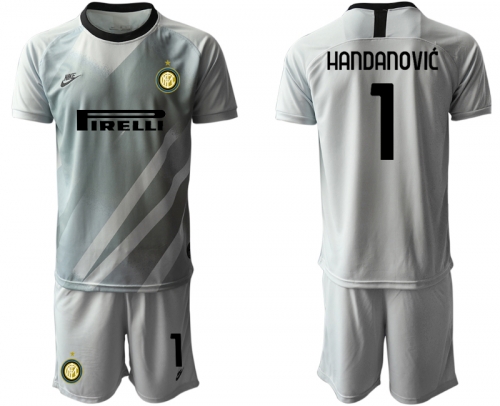 2020-21 Inter Milan Gray 1 HANDANOVIC Goalkeeper Soccer Jersey