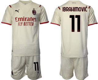 Men 2021-2022 Club AC Milan away cream 11 Soccer Jersey