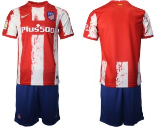 Men 2021-2022 Club Atletico Madrid home red blank Nike Soccer Jersey