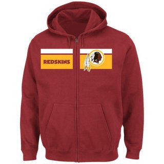 Washington Redskins Majestic Touchback Full-Zip Hoodie - Burgundy